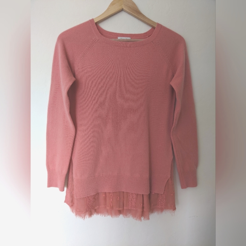 100% cashmere sweater, very feminine